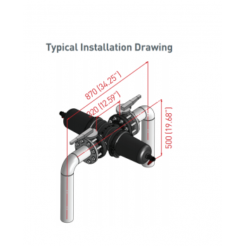 AMIAD 3" 80mm TDS FILTER S/S SCREEN FLANGED 130 Micron